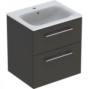 MOBILIER 60 CM SELNOVA SQUARE CU LAVOAR, DOUA SERTARE,LAVA - Img 5