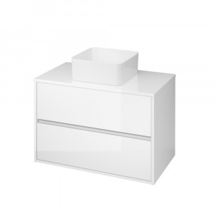 Mobilier cu blat pentru lavoar Cersanit Crea 80 cm, alb - Img 3