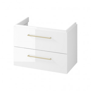 Mobilier suspendat Cersanit Larga pentru lavoar 80 cm, alb - Img 7