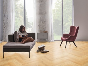 Parchet SPC 5,5 mm CHECK One Premium Herringbone 2078H Stejar Burbach - Img 2