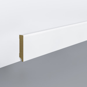 Plinta Mdf Egger Hamburg cubic, 80x18x2400 mm, alba - Img 1