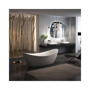 Promo Cada freestanding Florida Flora, acril, 173.5x73 cm, alb lucios