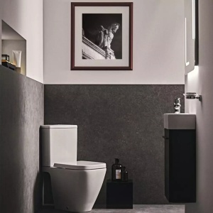 Rezervor pe vas WC Ideal Standard I.life S montaj pe colt alimentare inferioara alb lucios - Img 3