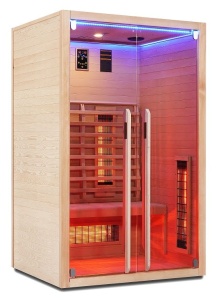 Sauna de interior cu infrarosu Ruby, 100x120x195 cm - Img 5