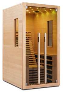 Sauna uscata Sanotechnik Carbon, 1 persoana, 100x130x195 cm - Img 3