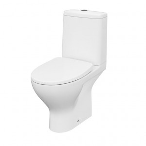Set 675 vas wc pe pardoseala Cersanit Moduo Clean on rezervor 011 capac slim softclose alb