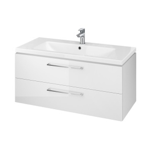 SET 890 Mobilier suspendat cu lavoar Cersanit Lara Como, 100 cm, alb