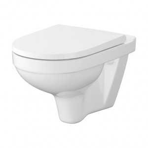 Set B471 Vas wc suspendat ZIP SimpleOn, capac duroplast, inchidere lenta, demontare rapida