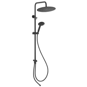 Set bara dus cu suport culisant, dus fix si para dus mobila Ferro Wizard Pro, negru - Img 1