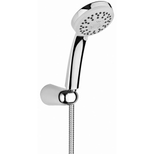 Set dus Cersanit Modi cu suport fix, para dus 3 functii (Rain, Massage, Eco 50%) si furtun, crom