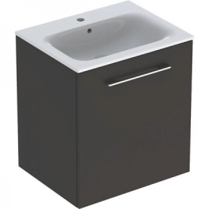 SET LAVOAR CU MARGINE INGUSTA SI MOBILIER SELNOVA SQUARE CU O USA 60 LAVA - Img 4