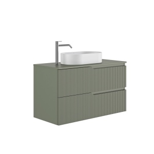 Set mobilier suspendat cu blat Gala Canaletto 100 cm, verde
