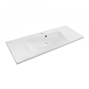 Set mobilier suspendat Oristo Siena cu lavoar Amelia 120 cm, gri-mat - Img 2
