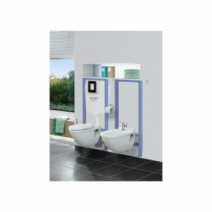 Set rezervor incastrat Grohe Rapid SL cu set fixare si clapeta crom Skate Air - Img 3