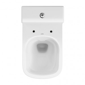 Set vas wc pe pardoseala Cersanit Colour Clean on 574 rezervor 010 capac softclose alb - Img 3