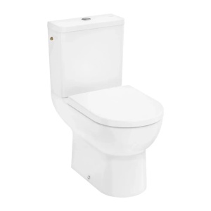 Set Vas WC pe pardoseala Hansgrohe GladeLake S Rimless AquaChannel Flush cu rezervor si capac softclose alb lucios