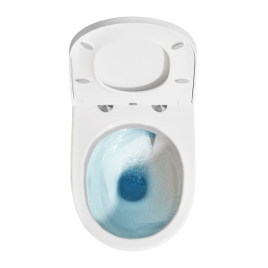 Set vas WC suspendat Cersanit B875 Zen Pro Oval Streamon, capac duroplast, soft close, 35.5x52.5x35 cm - Img 5