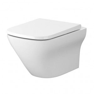 Set vas wc suspendat Cersanit Larga B332 Clean On + capac slim, cadere lenta