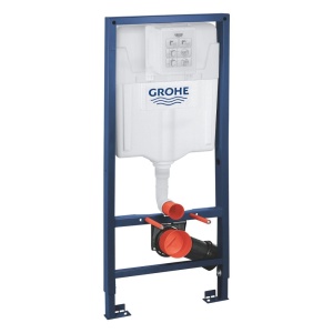 Set vas wc suspendat cu functie bideu Foglia Safari cu baterie inclusa auriu mat, rezervor wc incastrat Grohe si clapeta auriu periat - Img 6