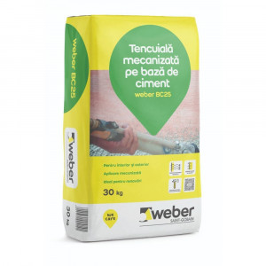 Tencuiala mecanizata Weber BC25, 30kg