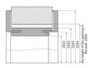 Toc usa interior Classen Standard reglabil 75-95 mm, pervaze incluse, Primo, nuc - Img 3