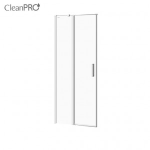 Usa de dus pivotanta Cersanit Moduo 80 cm, crom, stanga