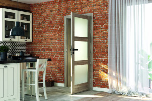 Usa de interior Porta Verte HOME, N.3 Portasynchro 3D, Acacia Argintiu - Img 2