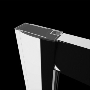 Usa de nisa Radaway Premium Plus DWJ 140x190 cm, culisanta, sticla transparenta - Img 9