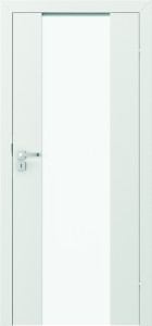 Usa interior Porta FOCUS Premium 4.B, sticla mata, Alb