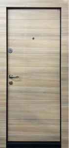 Usa metalica apartament BC 700 beige bicolora (spate alb), 86x202 cm