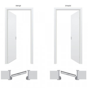 Usa metalica dubla Tracia Pontus, stanga gri antracit Ral 7016, 205x140 cm + accesorii - Img 3