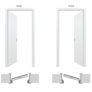 Usa metalica Tracia Callatis, 1 canat, gri antracit RAL 7016 + accesorii - Img 4