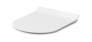 Vas wc suspendat Cersanit CITY OVAL Clean On, capac wc duroplast, slim, soft close  - Img 3