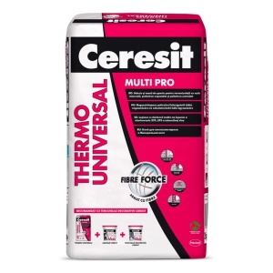 Adeziv/masa spaclu polistiren si vata minerala Ceresit Thermo Universal 25kg