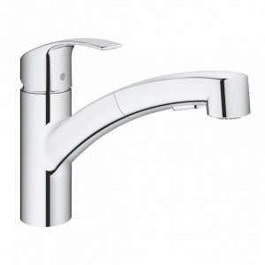 Baterie bucatarie Grohe Eurosmart New dus extractabil, crom