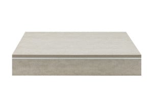 Blat furniruit pentru lavoar 60x45cm, Cemento argintiu