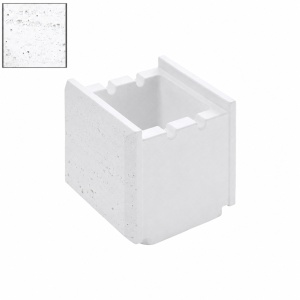 Boltar din beton pentru gard Star Stone Traverstone Block 20x20x20 cm, white