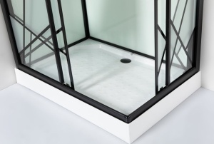 Cabina dus cu hidromasaj Sanotechnik DECO BLACK 2, 120X80x215 cm - Img 4