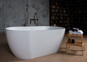 Cada baie freestanding Miraggio Greenland compozit 170x80 cm