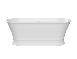 Cada baie freestanding ovala Foglia Clasic Elegante, compozit, cu preaplin, 170 x 84 cm - Img 5