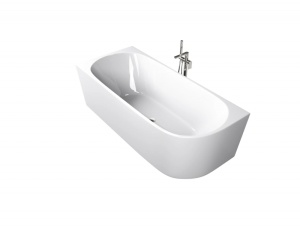 Cada freestanding 9019 B, colt stanga, acril, 170x80 cm - Img 3