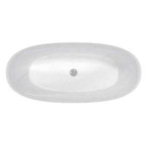 Cada freestanding Florida Maia Slim, acril, 167.6x73 cm, alb - Img 3