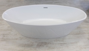 Cada freestanding Sanotechnik Las Vegas white, acril, 180x80x56 cm - Img 4