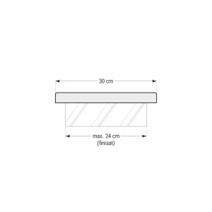 Capac interval gard Star Stone Roma Clasic, 50x30x3 cm, silver - Img 3