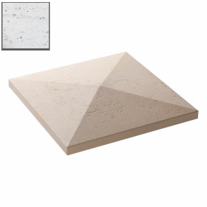 Capac stalp gard Star Stone Roma, 55x55x8 cm, silver