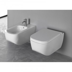 Capac wc Hatria Next, soft - close, demontare rapida, alb - Img 3
