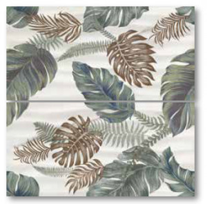 Decor Kai Essenza Leaves Waves 60x60 cm, cream - Img 3