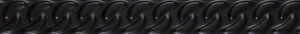 Decor Paradyz Fashion Spirit STR 4.5x39.8 cm, black mat