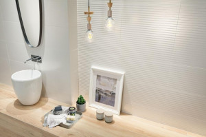 Decor Tubadzin Reflection 1 29.8x59.8 cm, white - Img 2