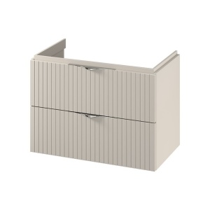 Dulap baie suspendat Cersanit Tirso 80 cm pentru lavoar, MDF, casmir mat - Img 1